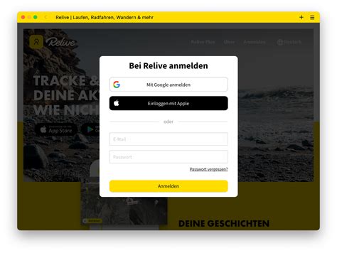 Einloggen.